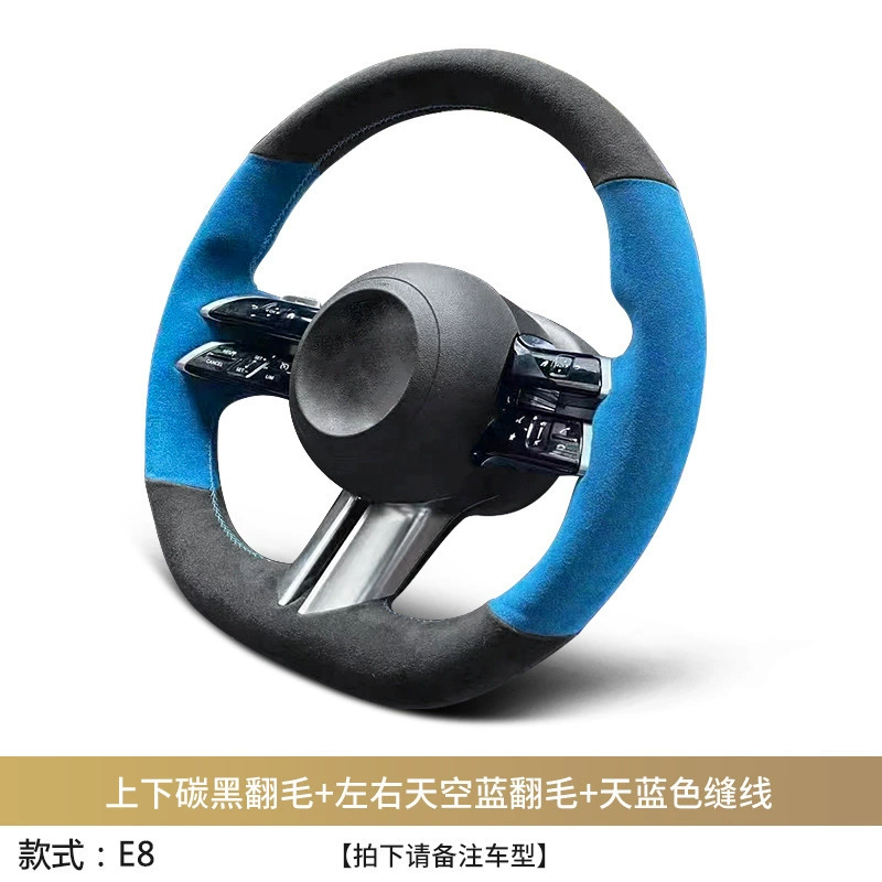 Чехол на руль с ручной строчкой из меха, подходит для BMW 3 серии, серия X1, X3, 320i/x520/x6/5-й/3-й серии