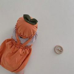 2024 Autumn New Baby Bodysuit Halloween Baby Crawling Suit Pumpkin Lamp Design Baby Outfit Set