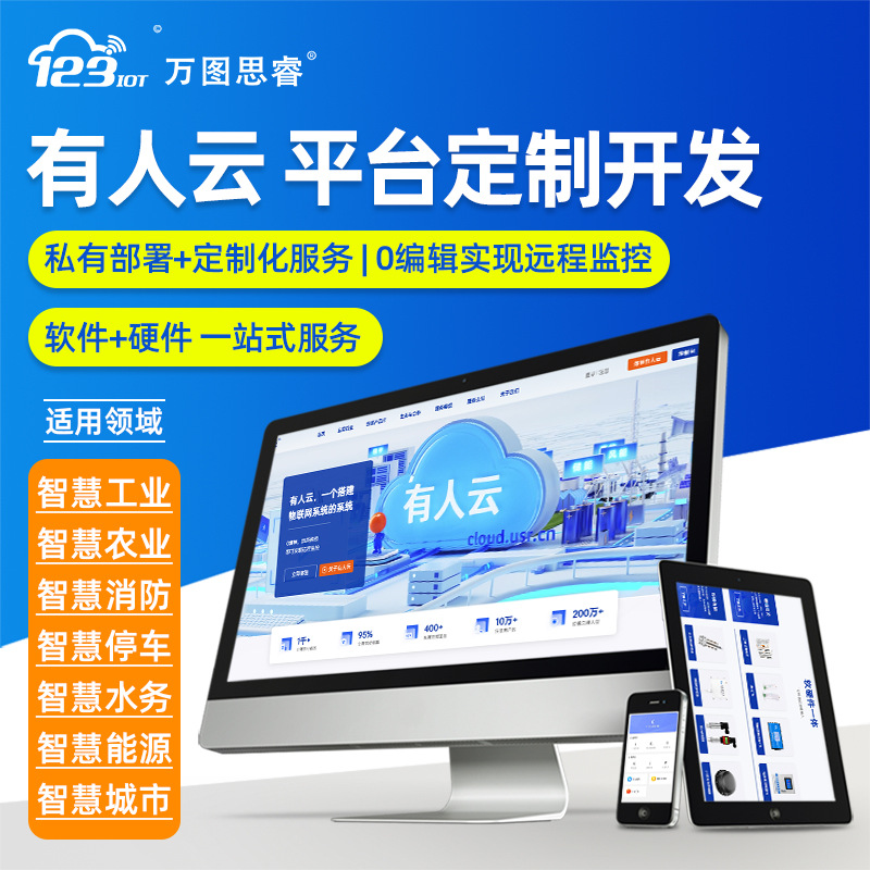 有人云物联网云平台私有部署智能系统开发可视化数字大屏设云组态