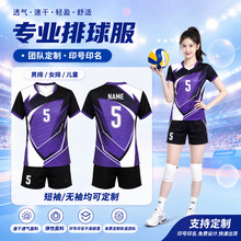 专业排球服套装男女比赛队服团队印制速干透气球衣印制训练服短袖