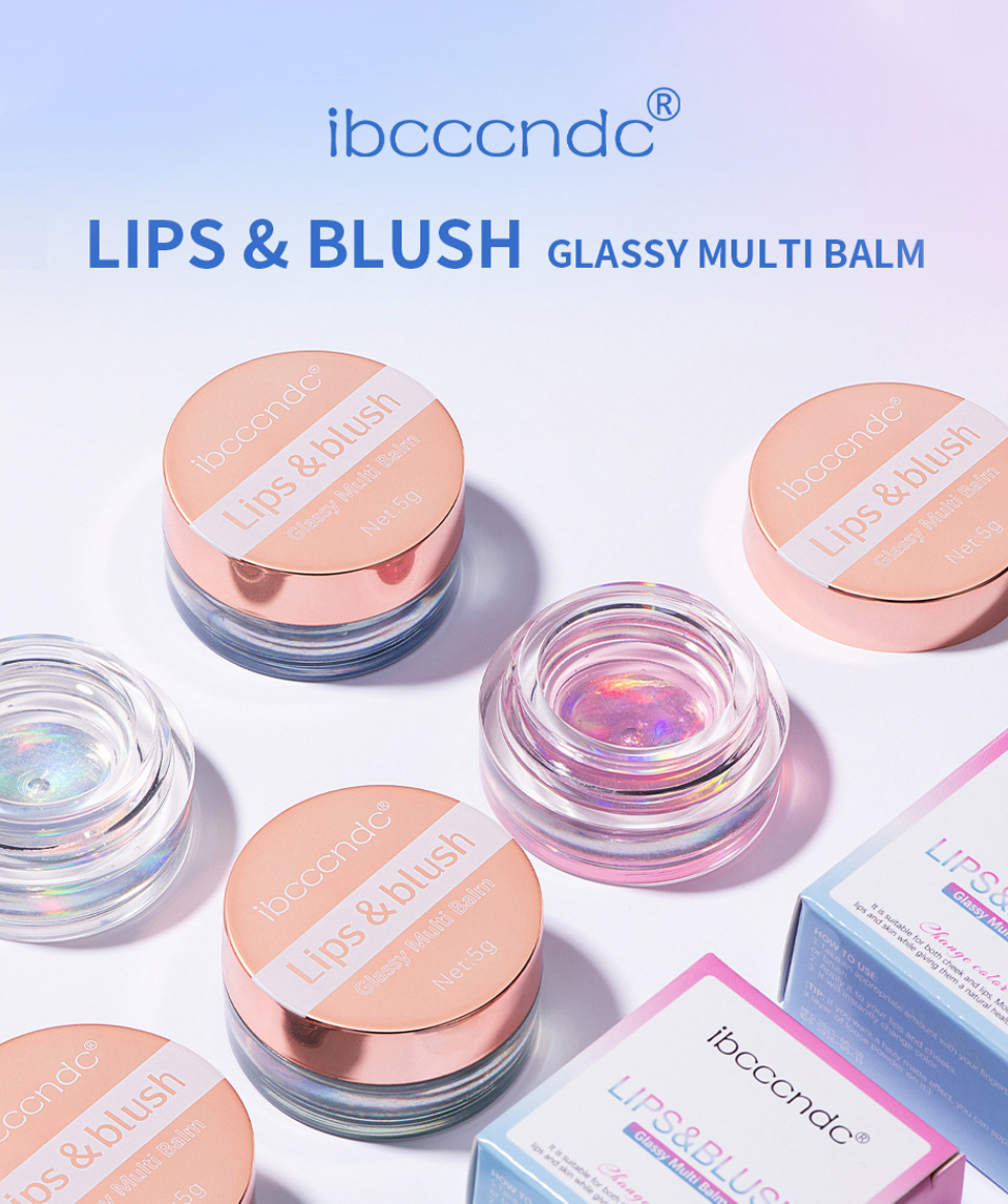 ibcccndc Thermochromic Blush Transparent Color-changing Gel High-Gloss Blush Cream Natural Nude Blush Blush details Picture