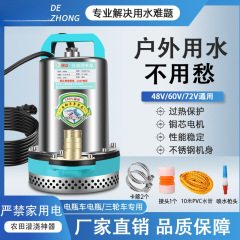 DC ウォーターポンプ 48v60v72v ユニバーサル電気自動車電動三輪車プラグインバッテリーカー農業灌漑ウォーターポンプ
