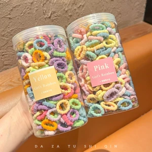 Children's Hair Ties That Don'T Damage Hair, High Elasticity Towel Rings, Baby Hair Bands, Durable Hair Accessories for Girls with Thin Hair