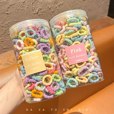 Children's Hair Ties That Don'T Damage Hair, High Elasticity Towel Rings, Baby Hair Bands, Durable Hair Accessories for Girls with Thin Hair