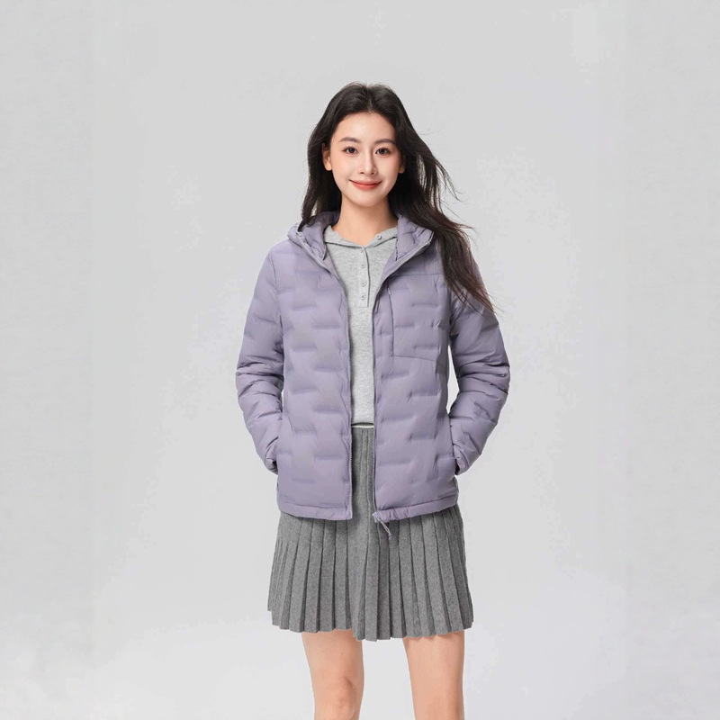 Lightweight down jacket for women, 2025 new winter hot-selling stylish women's short warm duck down pink coat