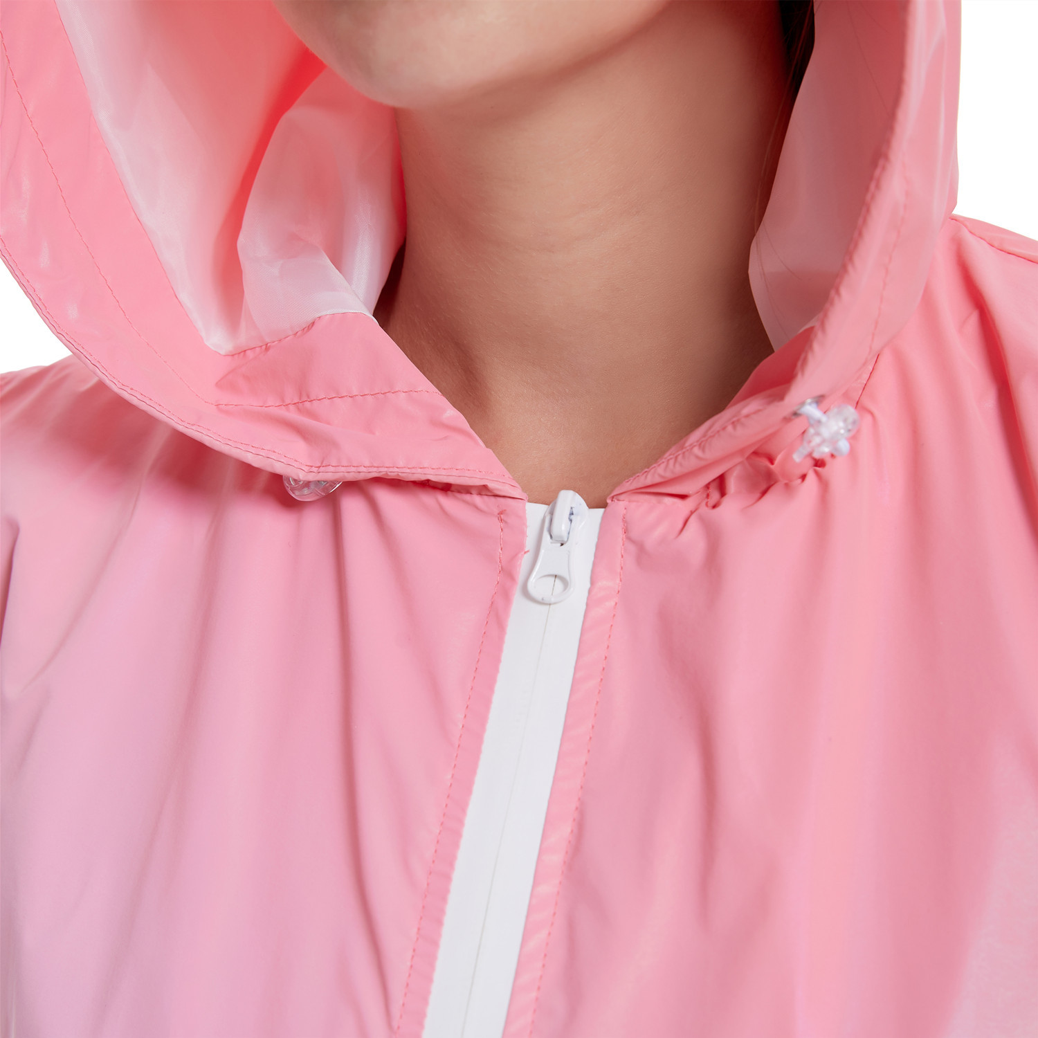 Herrkläder Färgglada reflexvästar med huva för män och kvinnor nya utomhussporter lysande rosa väst_voghion.com