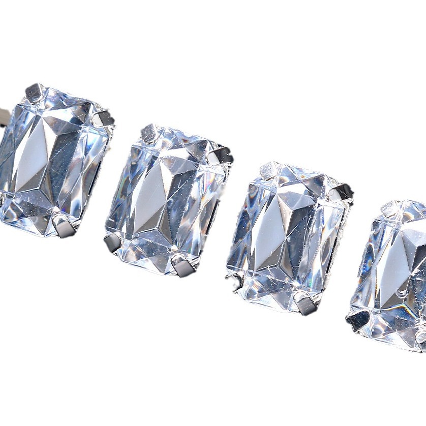 Venta caliente transfronteriza bola rhinestone headwear accesorios para el cabello fiesta rhinestone máscara cuerda elástica banda de pelo para las mujeres headwear