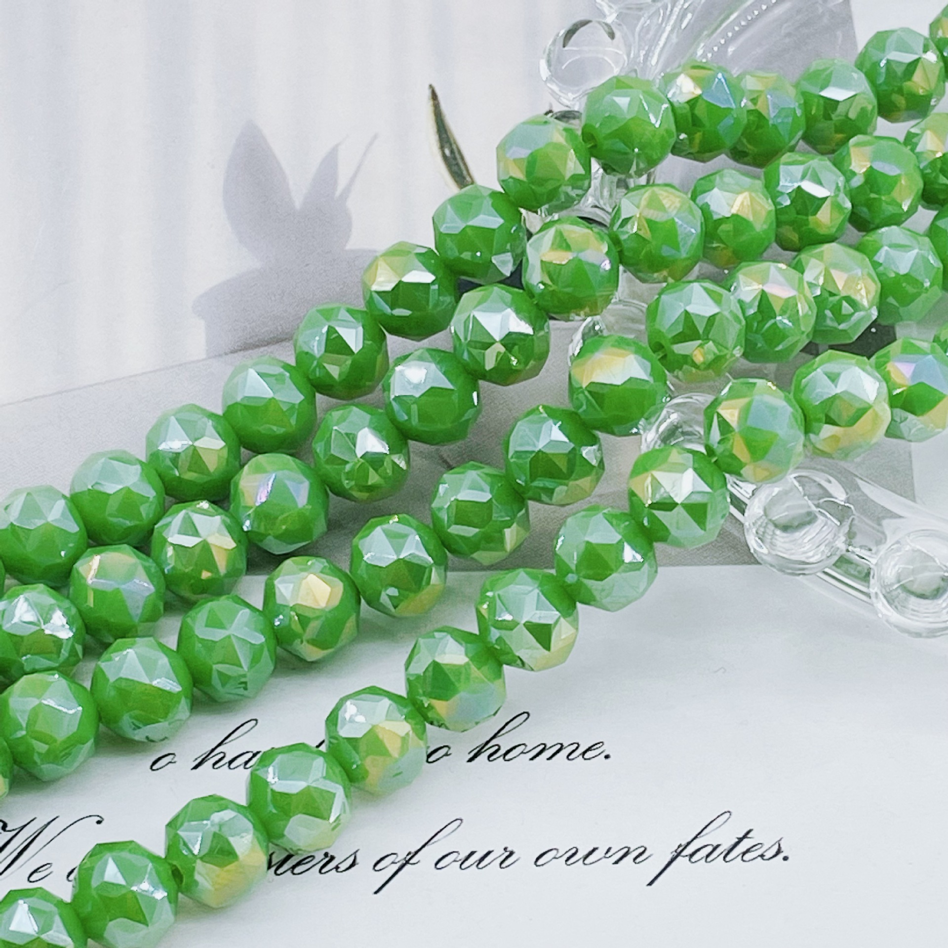 Bola de flores de 8mm Jingjing K9 cuentas sueltas de cristal 64 superficies cortadas con cuentas Accesorios de joyería hechos a mano de bricolaje Pulsera Collar lote suelto image 62