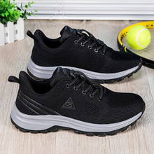 中国跨境男鞋2024新款中老年运动鞋足网面力健官网正品老人鞋女鞋