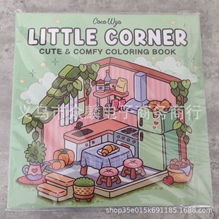 Adult & Teenager Coloring Book Little Corner Kids Cartoon Anime Coloring Handdrawn Book