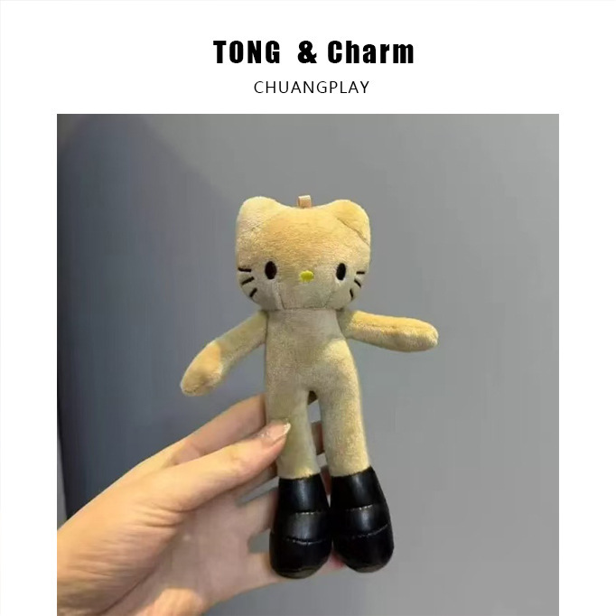 かわいい長い脚キティハローキティぬいぐるみペンダントバックパックペンダント人形キーホルダーおもちゃ卸売|undefined