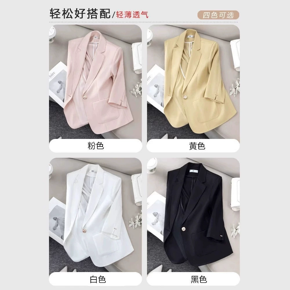 Тонкий классический костюм-пиджак для отдыха, летняя футболка, для подростков