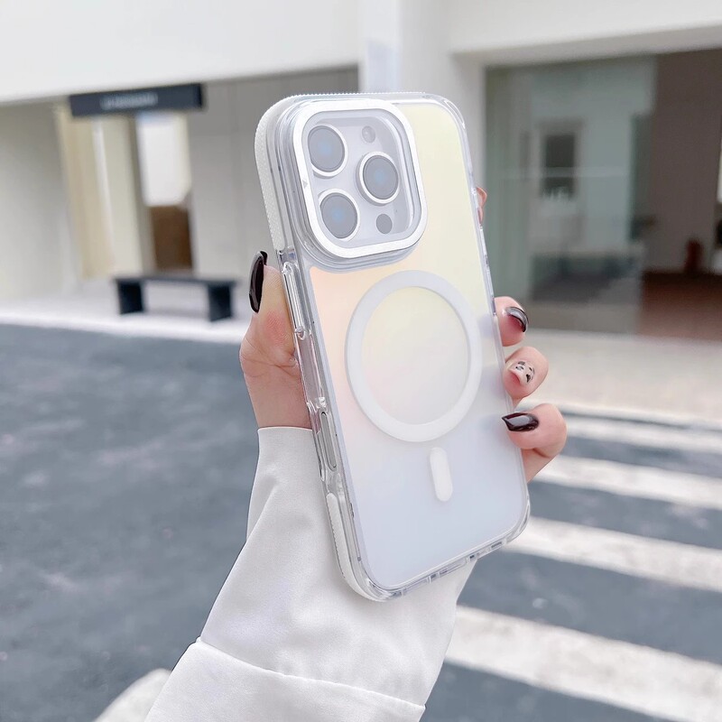 适用于iphone17promax磁吸手机壳变色龙翻盖镜头苹果16防摔保护套|undefined