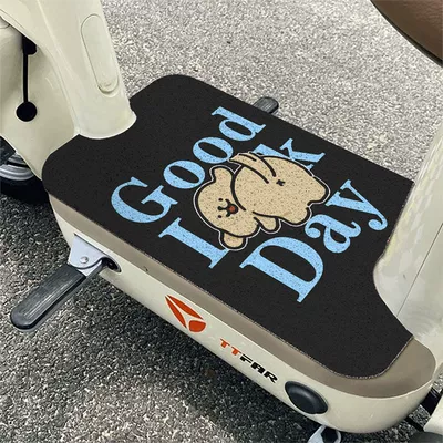Mats Cartoon Cute Puppy Free Cutting, Electric vehicle foot mat - english-puppy-2540cm-silk-circle-cut-the-hair-into-a-rectangle-by-yourself