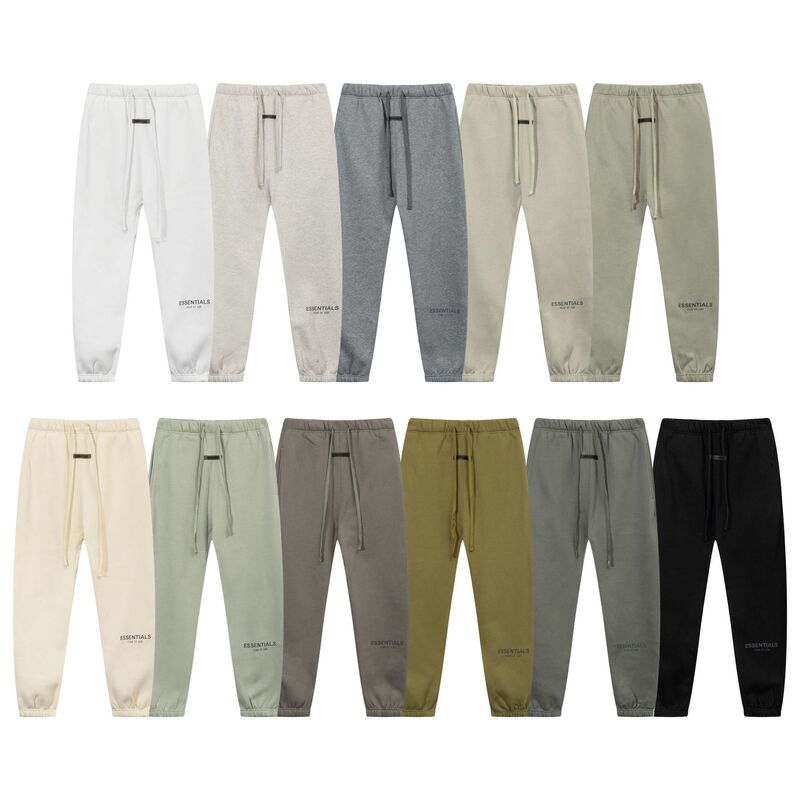 Fog Icon Multi-Thread 3m Reflective Pants Drawstring Leggings Casual Fleece Sweatpants Men and Women Same Style Straight Pants
