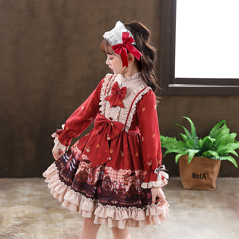 Christmas Xingyi Princess 2023 Autumn/Winter Little Girls' Fashionable Lolita Dress_voghion.com