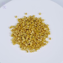 电镀保色古法铜钱珠隔珠4mm镂空钱币散珠项链手链手工diy饰品配件