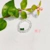 Summer cute brand elastic fruit ring with crystal, internet celebrity