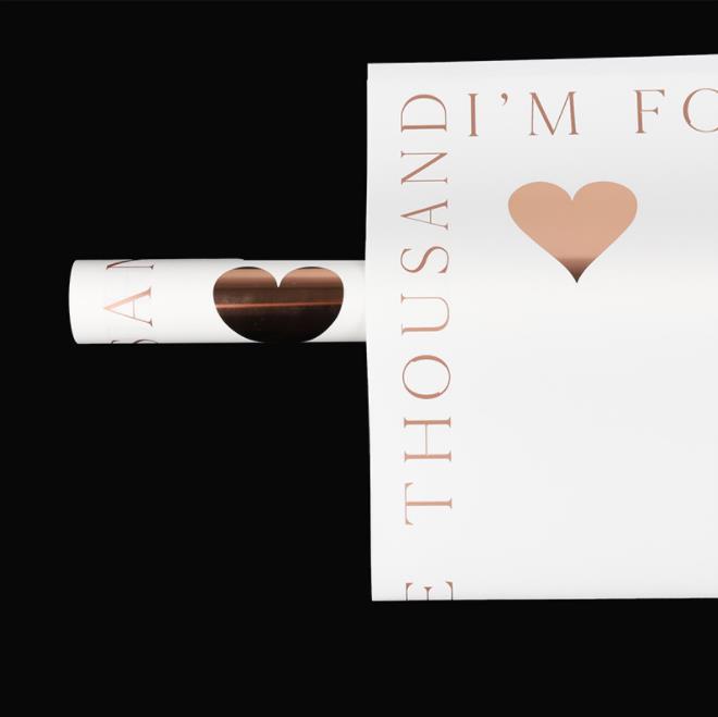 Flor fiesta fábrica de nuevos productos de alto nivel emoción día de la gente papel de embalaje de flores estampado amor florista ramo de papel de embalaje