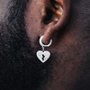 Zirconium hip-hop style, earrings suitable for men and women, European style