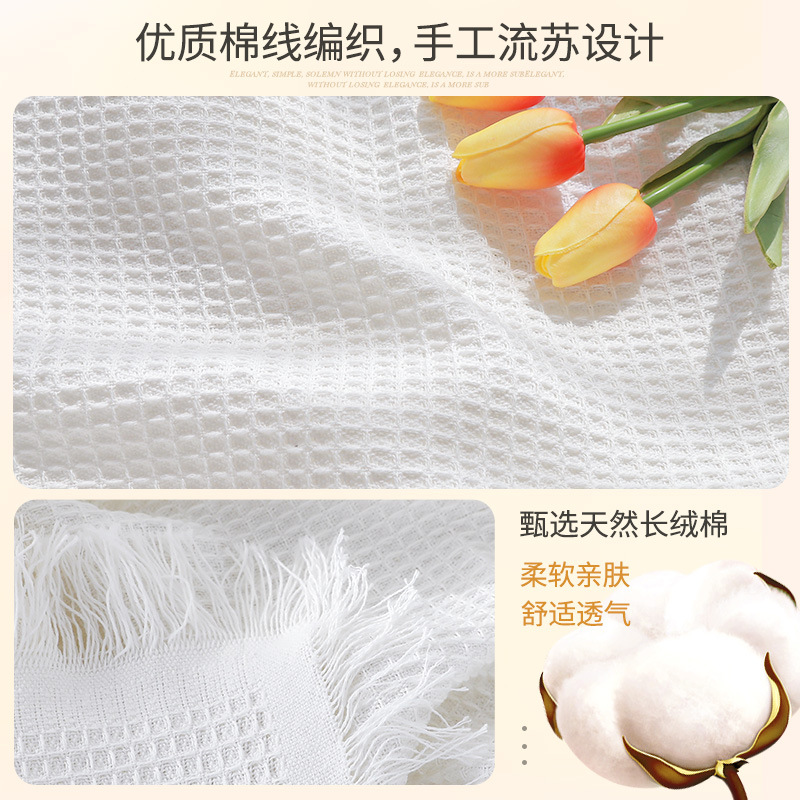 Mesa de café nórdica estera mantel INS estilo blanco mesa de noche cubierta de tela mesa rectangular Mesa Redonda mantel cubierta de polvo de tela estera