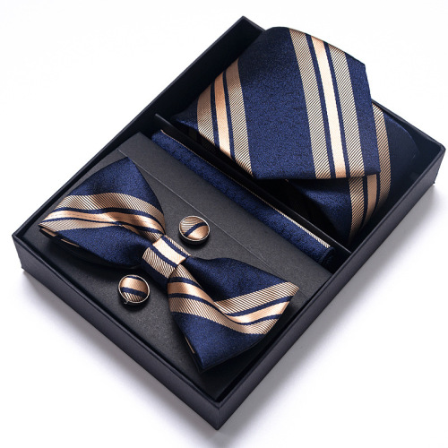 Cross-border best-selling 5-piece set business suit tie 8CM men's tie tie set gift box factory wholesale