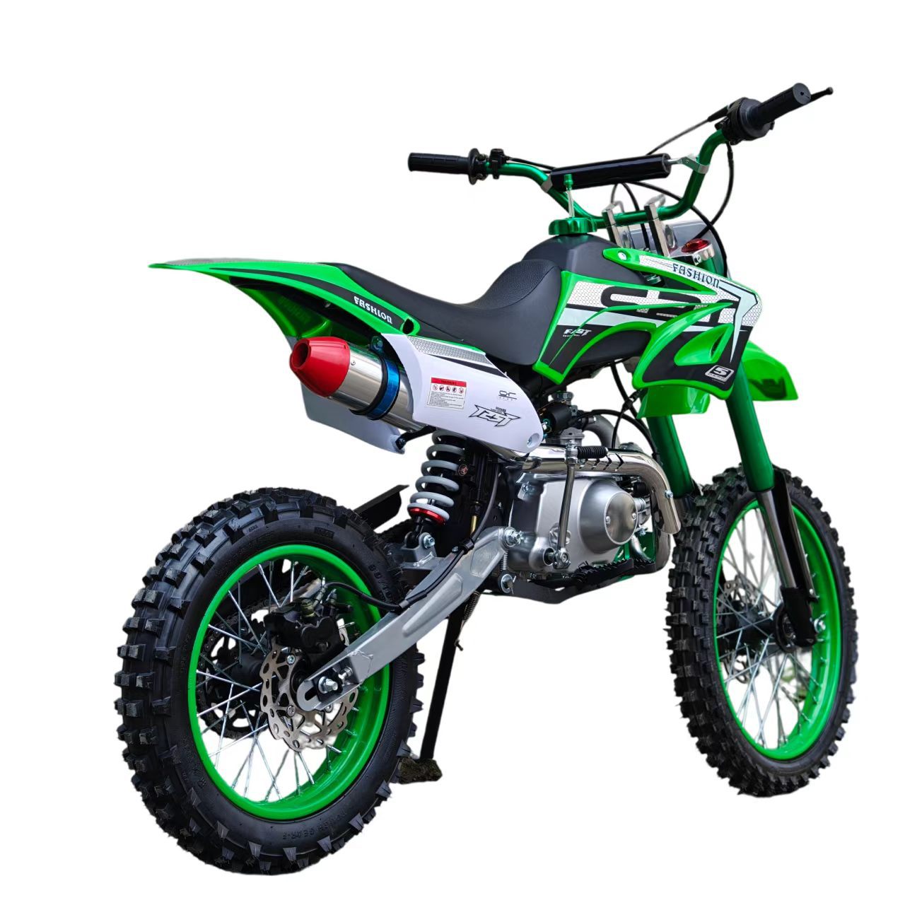 110Cc Mountain Two-Wheeled Off-Road Motorcycle with Kick-Start Aluminum Engine Base Plate/Aluminum Exhaust Pipe for Export
