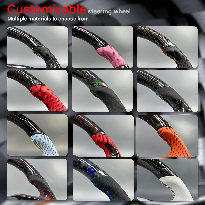 Suitable for Bmw G20G30G80M3M4 34 Series Led Car Carbon Fiber Steering Wheel Modification