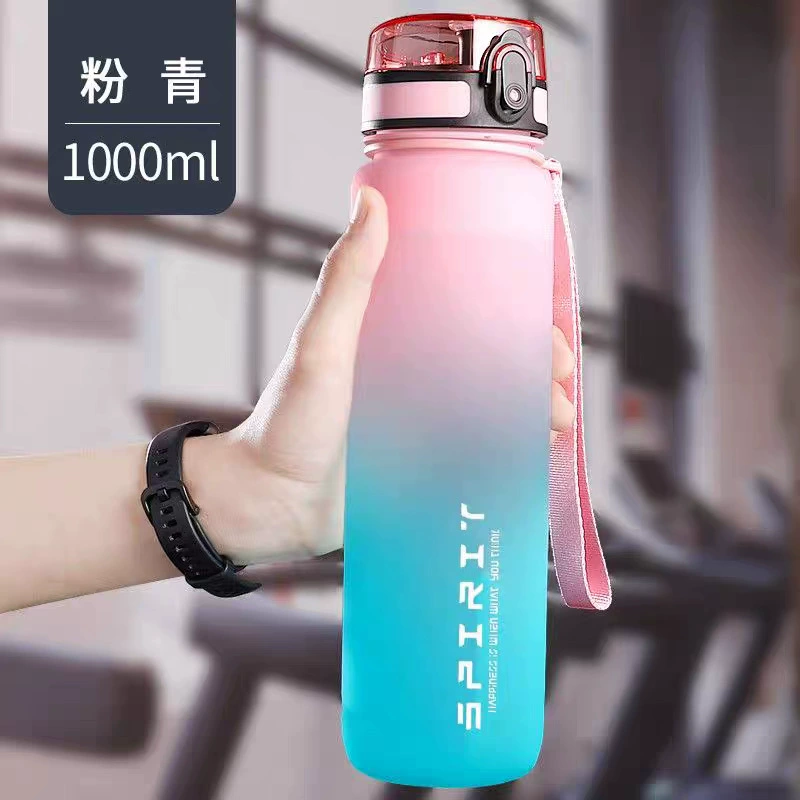 Capacious tea cup for water, handheld plastic teapot for gym, fall protection