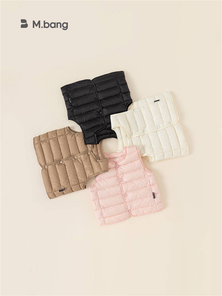 Youbao ropa para niños otoño e invierno niñas ropa para niños de invierno chaleco de plumón para niños plumón de pato blanco para niños DY83058