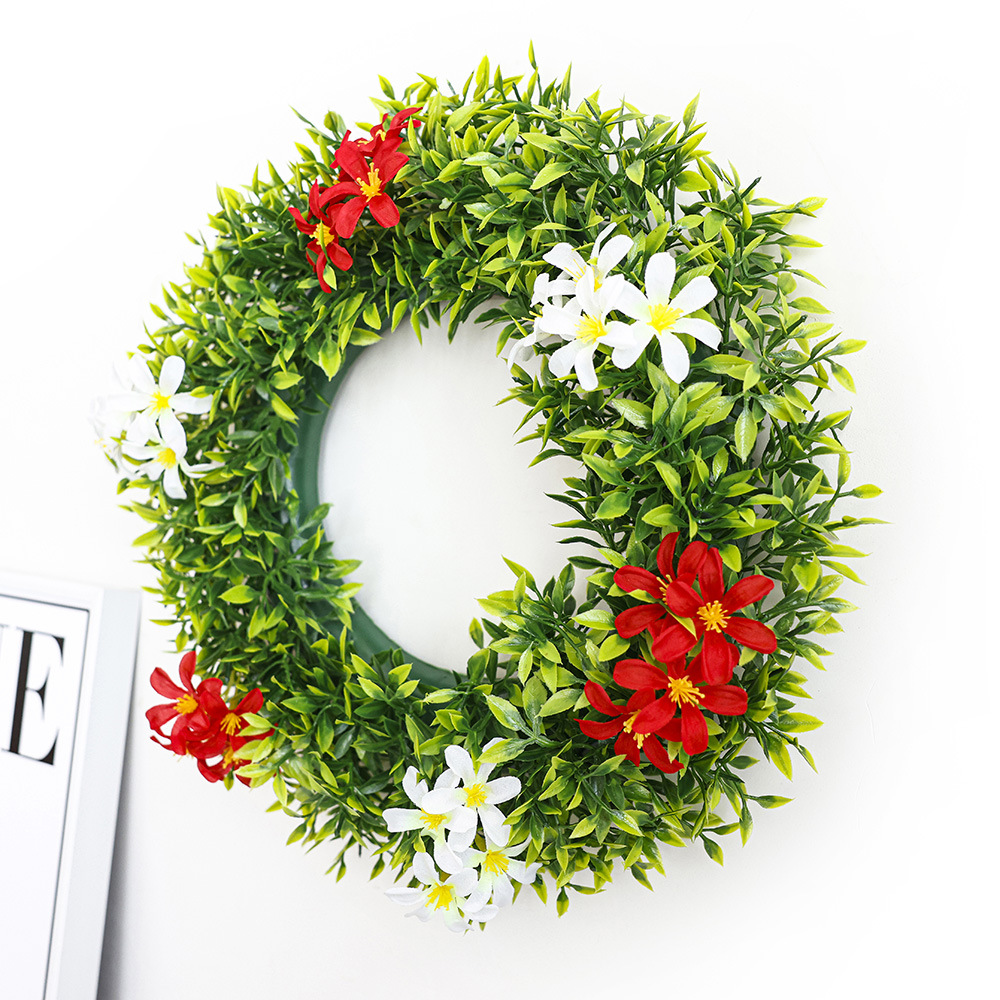 Nueva primavera guirnalda transfronteriza artificial Garland puerta delantera adornos primavera guirnalda decoración colorido eucalipto guirnalda