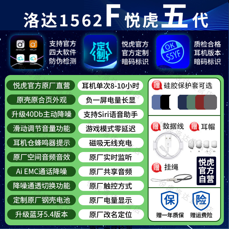 Huaqiangbei ワイヤレス Bluetooth ヘッドセットは、Yuehu 1571AM トップマウント 1562AE 第 5 世代 Apple Android ユニバーサルに適しています。|undefined