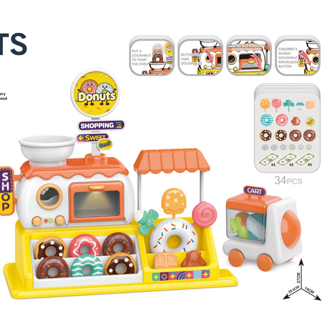 Caramelo DE LOS NIÑOS helado venta donut tienda supermercado niños y niñas horno cocina comedor juguete casa juego
