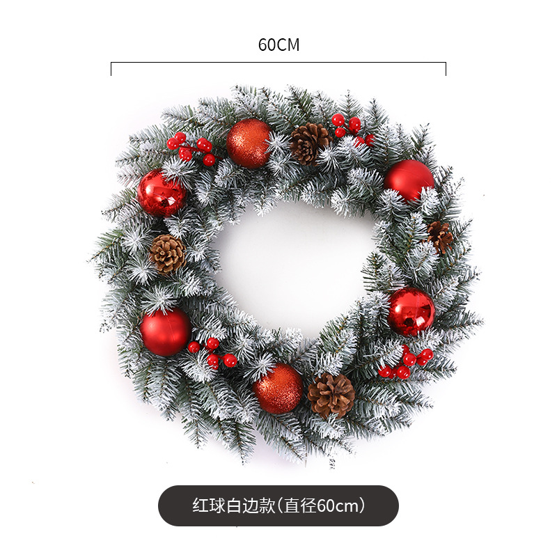 Decoración de Navidad Garland ratán 40/50/60cm decoración de Navidad Garland decoración escena diseño