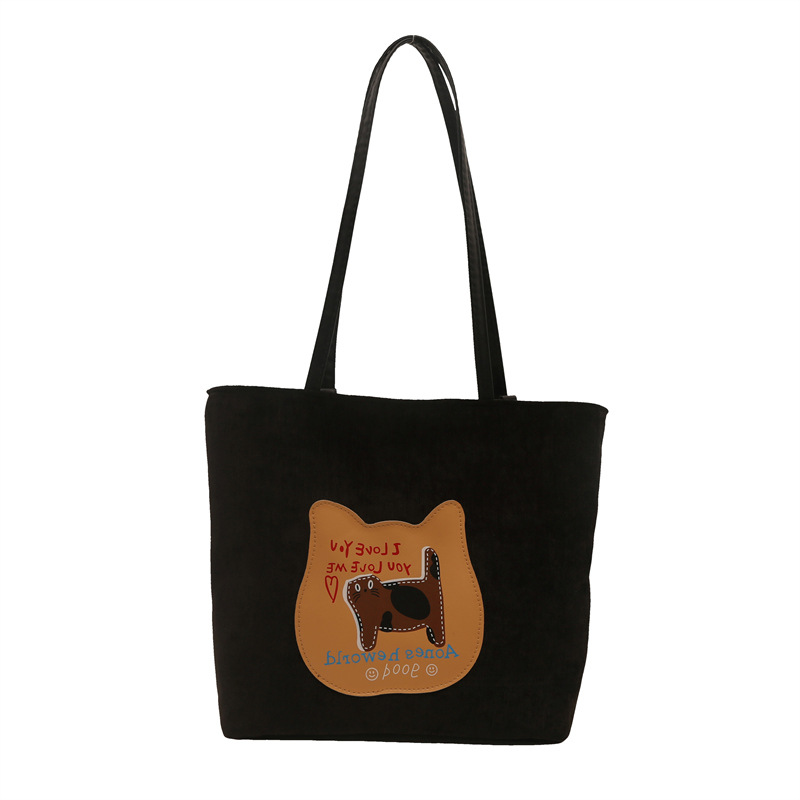 Bagos de gran capacidad para chicas encantadoras otoño / invierno 2024 nuevo estilo retro bolso de hombro de moda alta sensación bolso de brazo