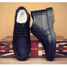 2025冬季棉鞋男真皮加绒加厚保暖商务休闲防滑百搭爸爸棉皮鞋