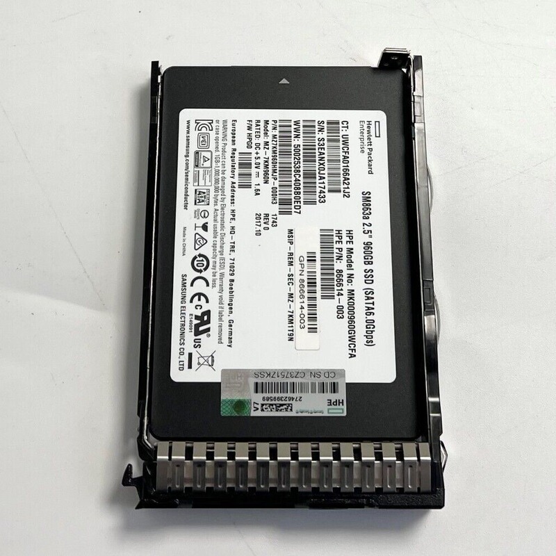 Hp 1.92t Sata Ssd 2.5inch G8 G9 Hard Drive 868826-B21 868930-001 Hp 1.92t Sata Ssd 2.5inch G8 G9 Hard Drive 868826-B21 868930-001