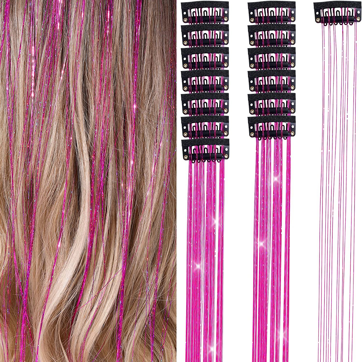 Women's Elegant Sweet Casual Domestic Silk Long Straight Hair Hair Tinsel display picture 12