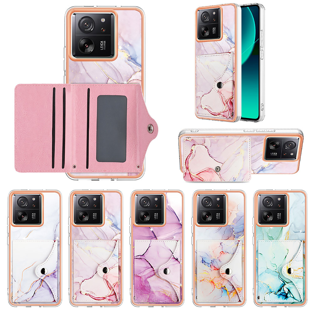 Double-sided film coated plated border marble for Motorola G85 card mobile phone protective cover Edge50pro