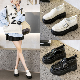 New thick-soled heightened loafers women's shoes British casual students small leather shoes muffin Mary Jane shoes shoes wholesale