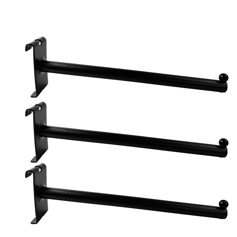 Fabricante de gancho de pared de malla de 300 mm de largo con percha de pared de malla de bola gancho de malla de hierro negro