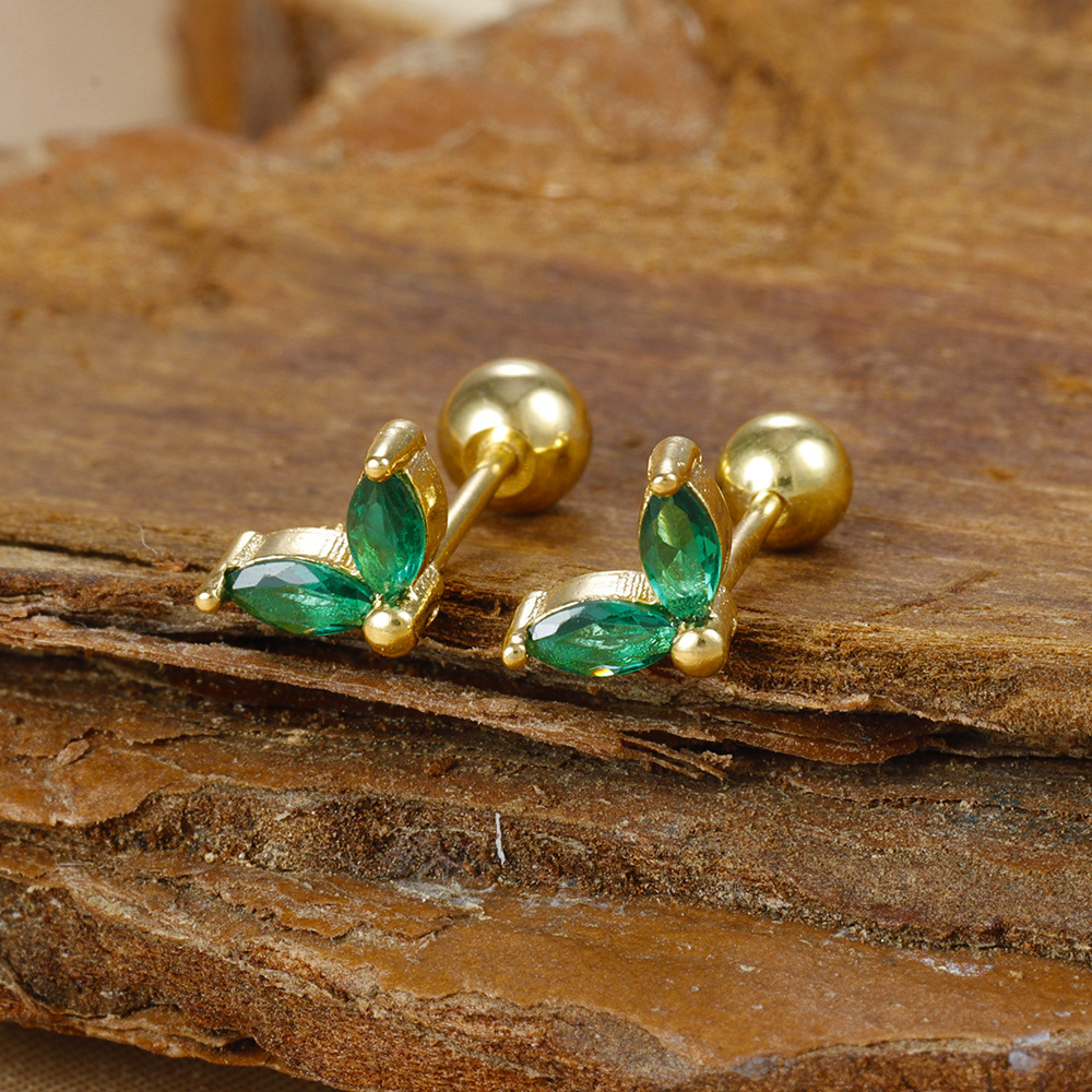 1 Par Elegante Geométrico Gotitas De Agua Enchapado Cobre Circón Pendientes De Gota Aretes display picture 27