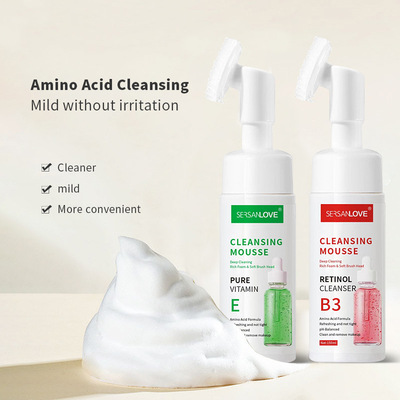 Orange Cleansing Mousse Two-in-one Bubble Facial Cleanser moist Oil control Remove makeup