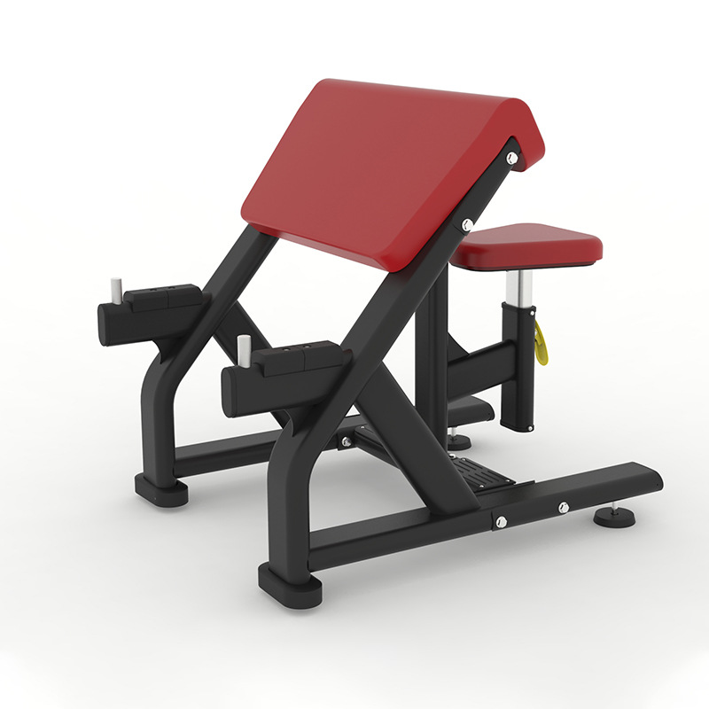 Equipo de ejercicios comerciales de entrenamiento bíceps marco de entrenamiento bíceps silla pastoral doble flexión levantamiento brazo ejercicio muscular especial para gimnasio