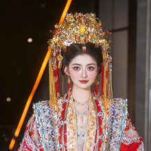 2025新款秀禾头饰重工高端新娘中式流苏凤冠大气古装发饰结婚