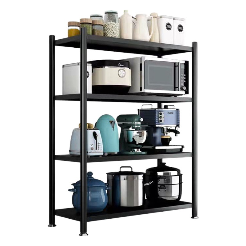 Nuevo estante de almacenamiento de cocina piso multi-capa hogar multi-función microondas horno de almacenamiento olla estante no-ACERO INOXIDABLE