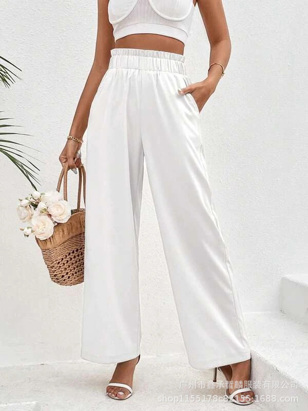 Pantalones casuales de mujer estilo nuevo, sueltos, rectos y delgados, de Amazon, colección 2026, ropa de mujer