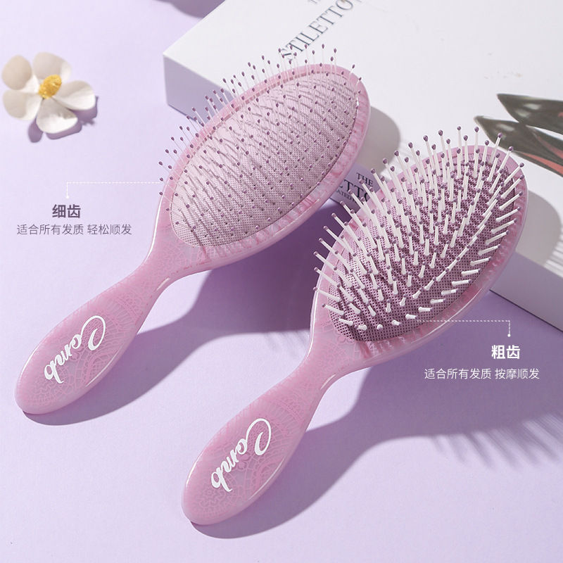 トーテムプリント楕円エアマット櫛髪ふわふわ高頭蓋頂神器女性専用美容櫛女性マッサージ櫛|undefined