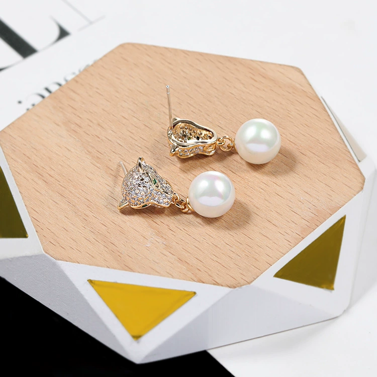 Серебряная игла, серьги, модное каменное инкрустация, тренд zirconium из жемчи, образец серебра 925, европейский стиль