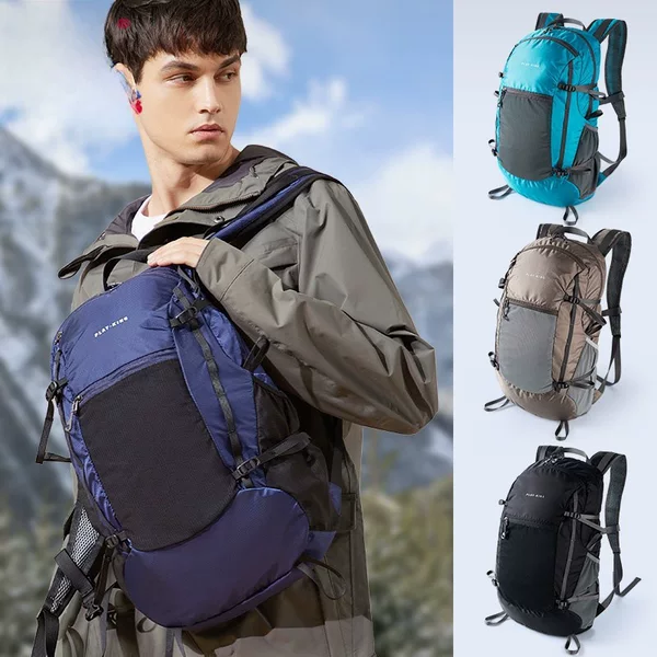 Outdoor Lightweight Mountaineering Bag Folding Waterproof Professional Hiking Leisure Bag Large Capacity Ultra-light Backpack for Men and Women